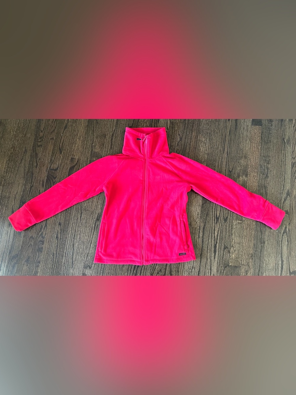 Calvin Klein Bright Pink Full-Zip Fleece Jacket